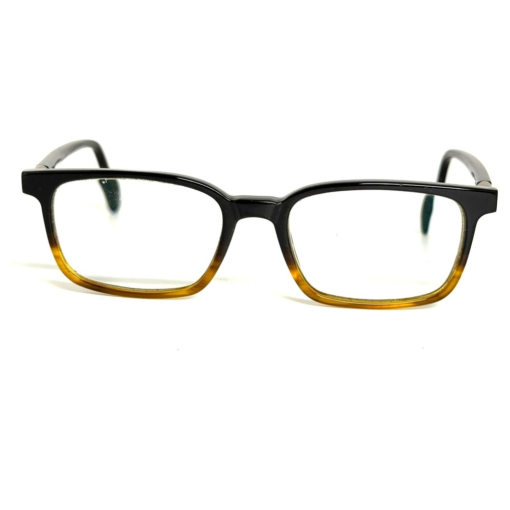 Safilo Lastra 03 WR7 Black Tortoise Rectangular Eyeglass Frames Italy 145mm